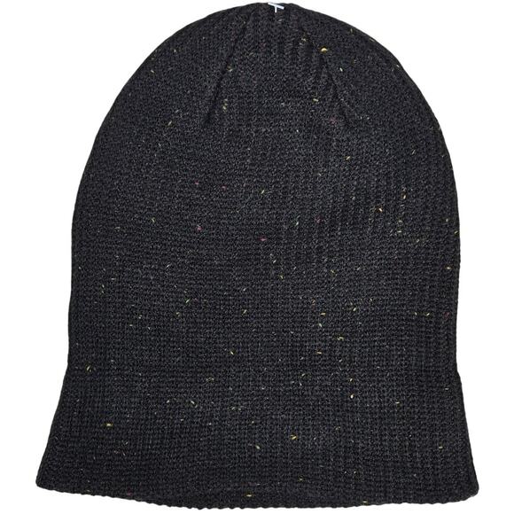 American Eagle Knit Black Beanie With Colorful Specks One Size NWT - Picture 4 of 7